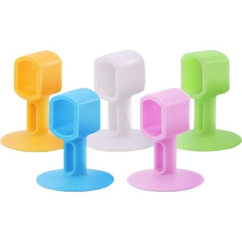 Door Stopper Wall Protector Reusable Door Knob Bumper Protector Wall Shield & Silencer for Door Handle Floor Bathroom Wall Sucti