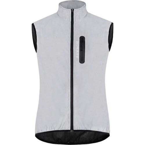 Summer Outdoor Motorcycle Bicycle Cycling Running Safety Reflective Vest Windbreaker Waterproof Jacket Windproof Night Glowing