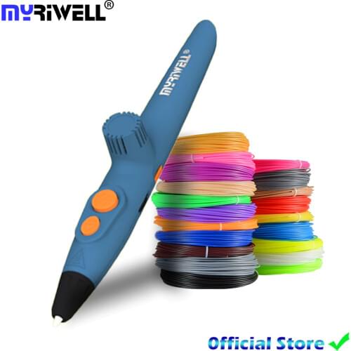 Myriwell RP-200A DIY 3D Pen,USB Charging 3D Printing Pen,1.75mm PCL Free Filament Creative Toy Gift For Kids Design