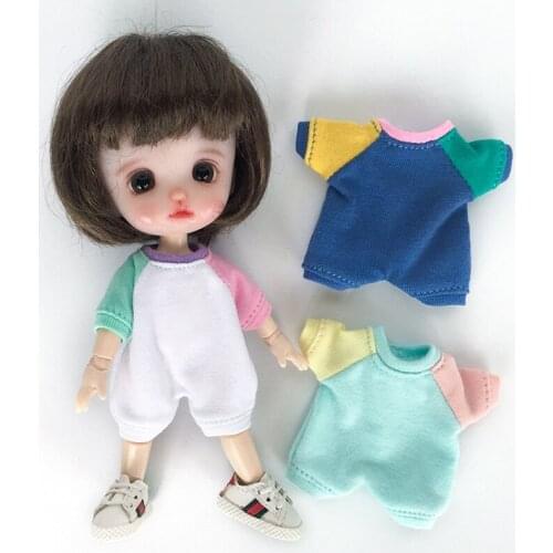 Ob11 baby clothes BJD clothes Cute pajamas jumpsuit for pd9 ,GSC,obitsu11,molly,1/12bjd baby doll clothes suit Doll accessories