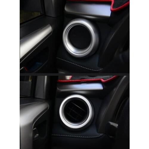 Trim Frame Bezel Outlet Shell Car Accessories Decoration Sticker Matte for Toyota RAV4 20172018 Dashboard Front Air Vent Cover