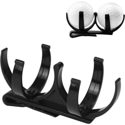 Golf Simple Croquet Clip Double Ball Clip Golf Ball Holder Clip Prop Organizer Sporting Training Accessory Golf Bag
