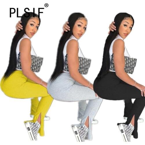 Simple Pure Color High Pcokets Hip Skinny Pants Sexy Tight Club Party Lady Fashion Sheath Trouser