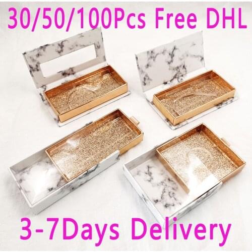 30/50/100Pcs Mix Lash Packaging Wholesale Empty Lashes Packaging Boxes 25MM Mink Lasehs Case Eyelash Packaging
