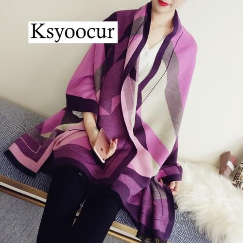 Size 200*70cm, 2020 New Autumn/Winter Long Section Cashmere Fashion Scarf Women Warm Shawls and Scarves Brand Ksyoocur E06