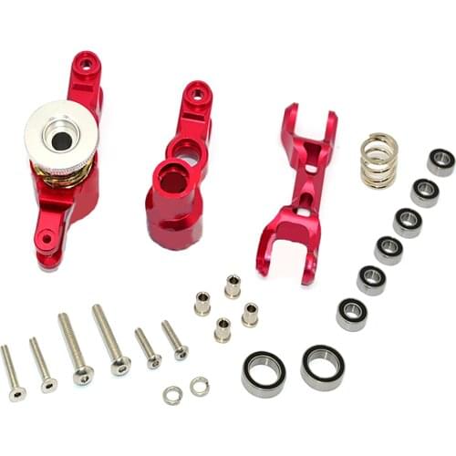 Aluminum Alloy Adjustable Steering Assembly with Screw Kit for TRAXXAS X-MAXX 1/5 RC Car Accessories