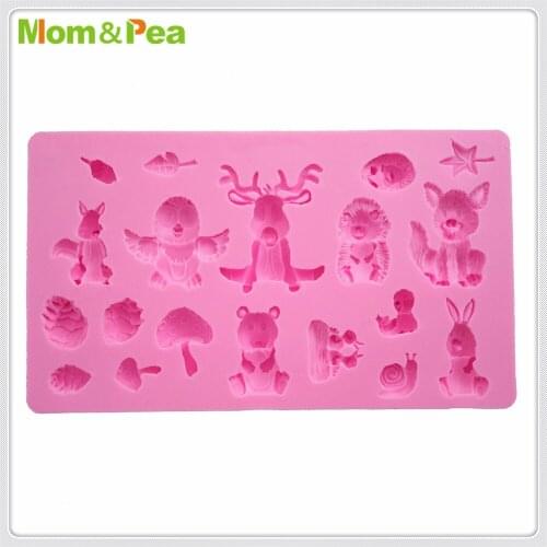 MPA1940 Deer Animals Shaped Silicone Mold Gum Paste Chocolate Ornamental Fondant Mould Cake Decoration Tools