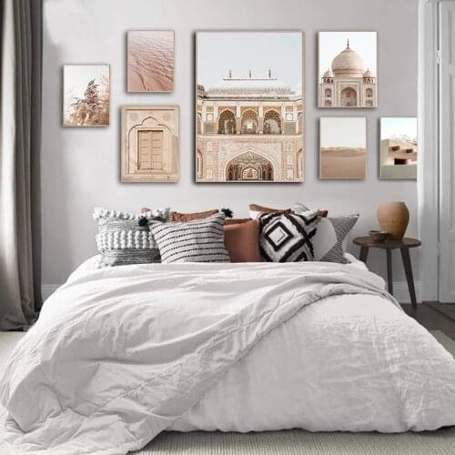 Modern Landscape Poster Home Decor Nordic Canvas Painting posters and Prints Plant Buildingl Art Picture for Living Room Design