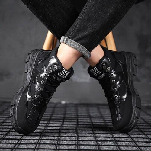 Sport cuero zapatos Male causal hombre Mens sneakers Sneakers leather fashion para Casual sapato casuales sale 39 for 2020 High