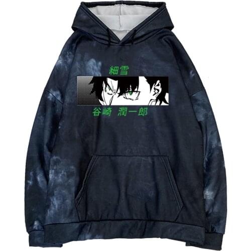 Bungo Stray Dogs Tanizaki Junichiro Hoodies Women/Men Fashion Long Sleeve Hooded Sweatshirt Cotton Men Hoodies