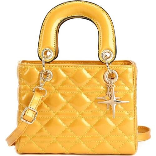 For Women Large Capacity Square Bag Luxury Designer Handbag and Purse Retro Crossbody Bag Brand Patent Leather Shoulder Bags