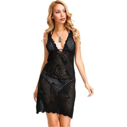 2019 Womens Sexy Racerback Tank Dress Beachwear Dress Cover ups