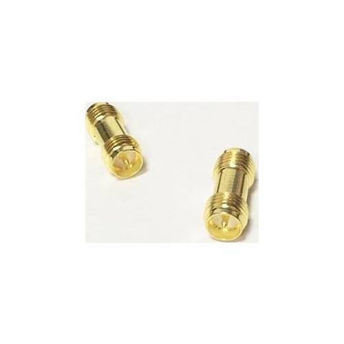1pc NEW RP-SMA Female Jack to RP-SMA Female Jack Connector RF Coax Adapter convertor Straight Goldplated wholesale