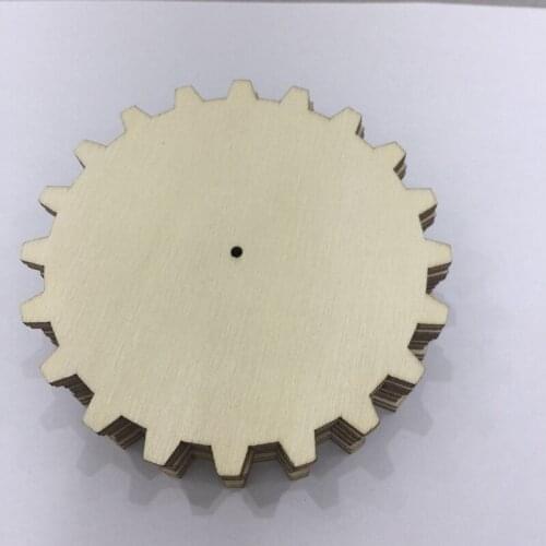 20 pcs Laser cut gear wooden cut out shape silhouette tags ornaments
