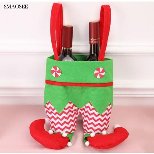 2020 Christmas Decorations For Home Holders Gift Bags Xmas Bags For Kids Christmas Party Decor Supplies Xmas New Year Navidad