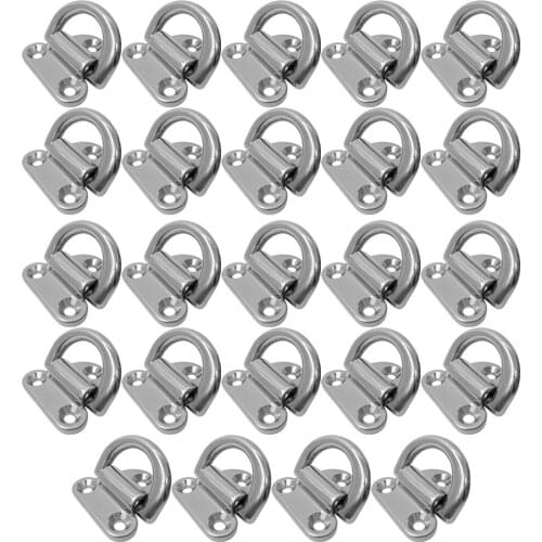 24pcs Lashing Rings And Cleat Ring Hook Traction Lashing Hitch For Trailer Trucks, Boats, Cars