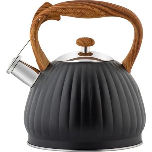 3.5L Stainless Steel Large Capacity Whistling Tea Kettle Pot With Heat-Proof Handle For Gas Induction Cookers Kitchen Stovetop