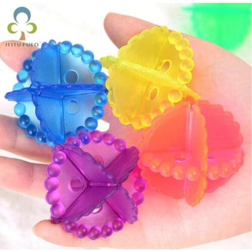 5pcs/lot Creative strong decontamination clean laundry ball anti-wrap washing machine scrub the ball clean ball LYQ