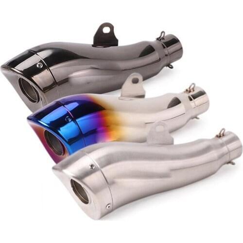 51mm Universal motorcycle modified exhaust pipe dolphin color exhaust pipe for Z900 MT07 R6 RC390 CB1000R