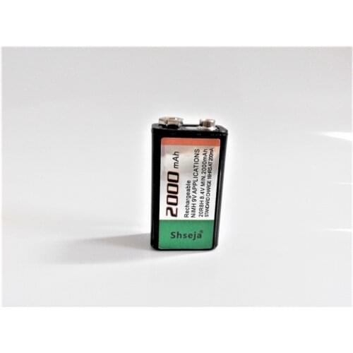 SHSEJA 2000mAh 9V rechargeable battery NiMH battery + universal 9v aa aaa 18650 cr123a battery charger
