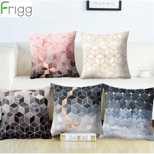 Frigg Geometry Pillow Cases Cushion Cover Wedding Party Decoration For Home Cotton Decorative Pillowcases Bedroom Living Room