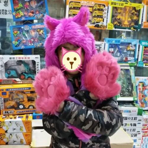 Disney Alices Adventures in Wonderland Cheshire cat Kawaii Plush Toys cap Scarf Stuffed Gifts Soft Toys for Children