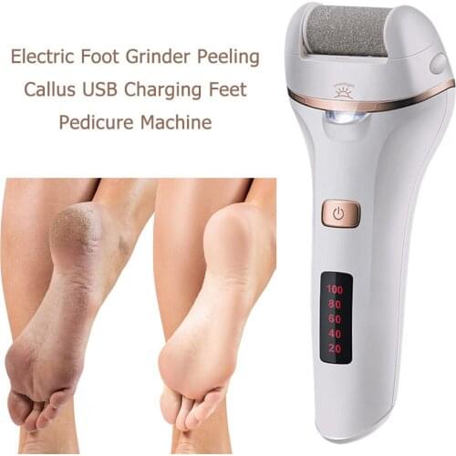 Electric Foot Grinder Removing Dead Calluses Skin USB Charging Detachable Water Washing Grinding Head Portable Foot Care Tool