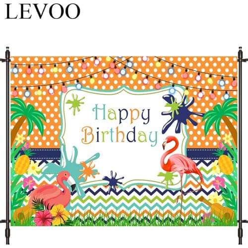LEVOO Photography Background Polka Dot Birthday Color Light Post Hawaii Backdrop For Photo Studio Photocall Vinyl Background