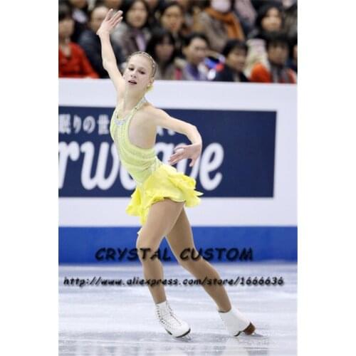 Custom Adult Figure Skating Dresses Graceful New Brand Ice Figure Skating Dresses For Women Competition DR3702