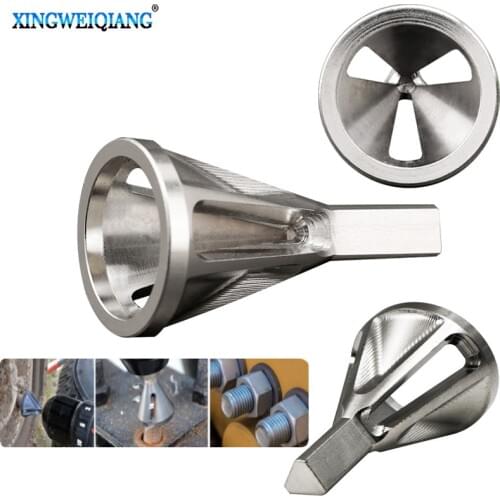 Silver Stainless Steel Deburring External Chamfer Tool Bit Remove Burr Repairs Tools