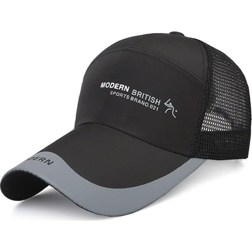 Summer Breathable Mesh Baseball Cap Man Outdoor Sport Quick Drying Cap Hats For Men Sun Visor Hat