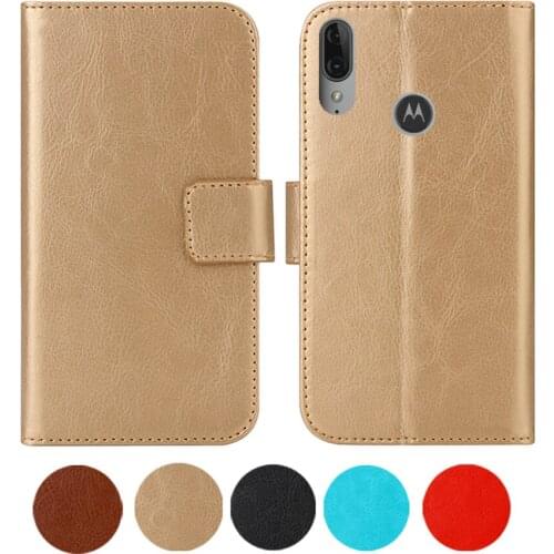 Leather Case For Motorola Moto E6 Plus 6.1" Flip Cover Wallet Coque 2019 Phone Cases Fundas Etui Bags Retro Magnetic Fashion