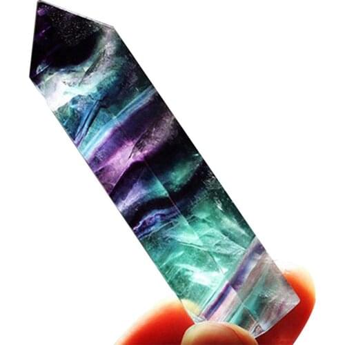SOLEDI Colorful Beautiful Gemstone Collectibles Crafts Sculpture Natural Gem Minerals DIY Fluorite Home Decor Gift Handicrafts