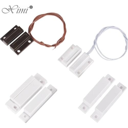 Wired Door Window Sensor detector Magnetic Switch normally Closed NO for our Home security Alarm System