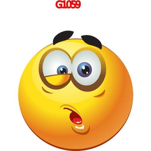 Cartoon Smiley Stickers Voiture Cover Waterproof Scratch Sticker Accessories