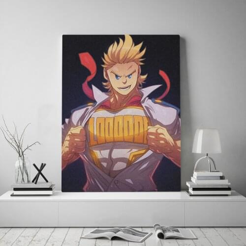 My Hero Academia Mirio Togata anime Framed Canvas poster Painting wall Art decor room Study Home Wooden Frame Decoration Prints