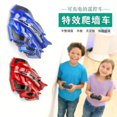 New ChildrenS Toy Climbing Wall Car Electric Remote Control Stunt Car With Light Climbing Car