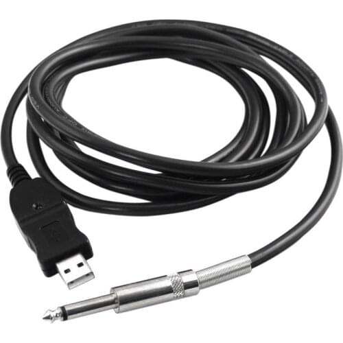 Durable 3m USB to XLR 6.3mm Jack Player Recording Stereo Connection Audio Cable Link Computer Instrument Bass Guitar Accessories
