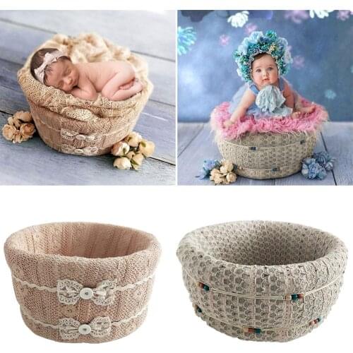 Newborn Photography Props Knitting Bed Baby Posing Props For Photo Shoot Studio For Babies Of 0-6 Months