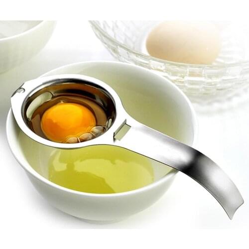 Handheld Egg Divider Stainless Steel Yolk Separator Sieve Egg Separator Kitchen Cooking Tool Baking Tools