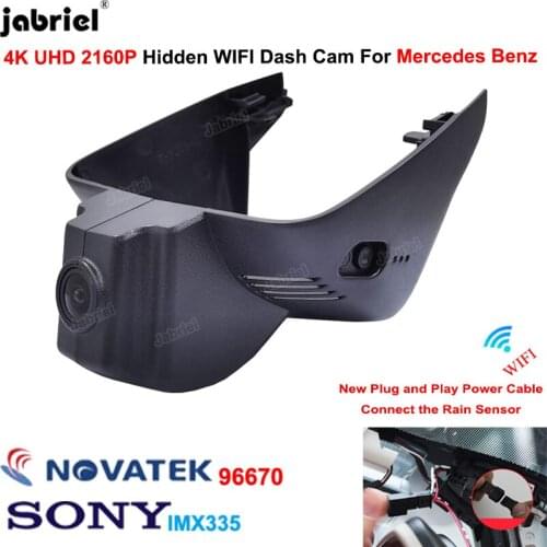 4K 2160P Plug And Play Hidden Wifi Car Dvr Dash Cam Cameras Recorder For Mercedes Benz Smart 453 for Smart fortwo forfour 453