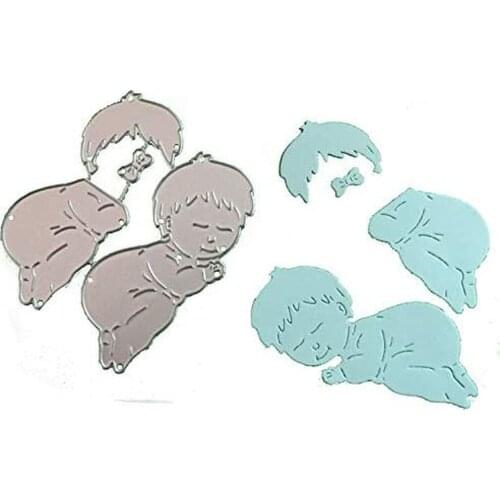 Sleeping Baby Metal Cutting Dies Stencil for DIY Scrapbooking album Decorative Embossing Craft Dies Cut Paper Cards Tool