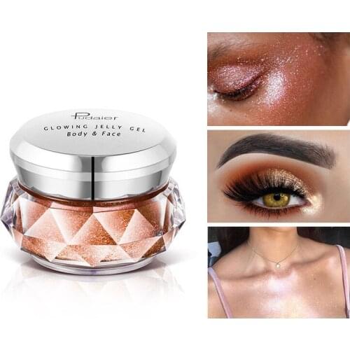 Face Highlighter Cream Face High Light Liquid Body Shimmer Glitter Metallic Texture Mermaid shadow Face Makeup