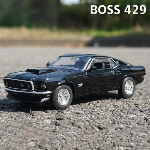 1:24 Ford Mustang Boss 429 1969 Supercar Alloy Car Model Diecasts & Toy Vehicles Collect Car Toy Boy Birthday gifts