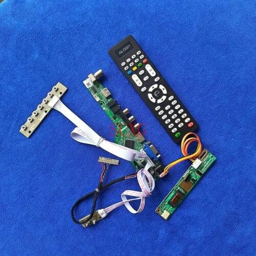 1-CCFL USB VGA AV HDMI-compatible 30-Pin LVDS kit Analog Fit CLAA141WB02/CLAA141WB03/CLAA141WB05 LCD matrix drive board 1280*800