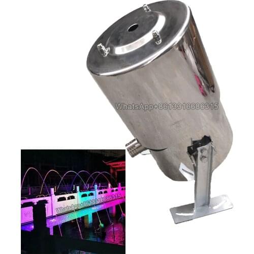1pc Wave fountain,jumping fountain Pure stainless steel built-in colorful lights and high efficiency filter cotton and driver