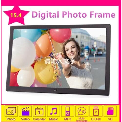15.4 inch HD Digital Photo Frame MP3 MP4 Movie Player Alarm Photo Frames Photo Digital Photos Frames