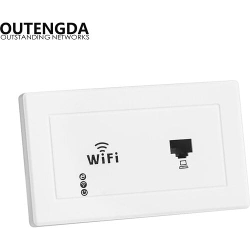 300Mbps 118 us standard Wall mount Wireless AP Access Point Socket WiFi Range Repeater Extender Router for hotel office rooms