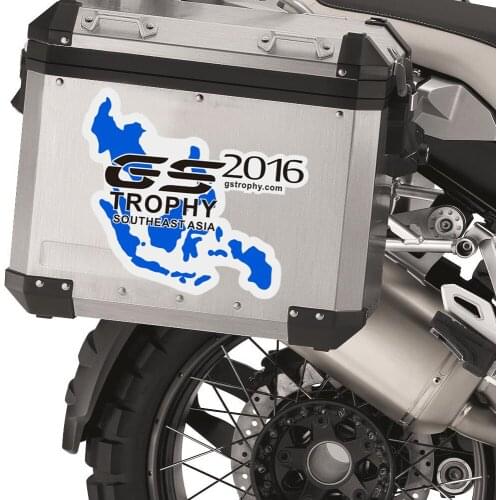 2x Travelled box Luggage Trunk Motorcycle For BMW R1200GS R1150gs F700gs F800gs GS R1200 Side tail case box Decal Stickers adv
