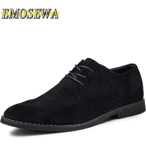 EMOSEWA Men's Suede Shoes